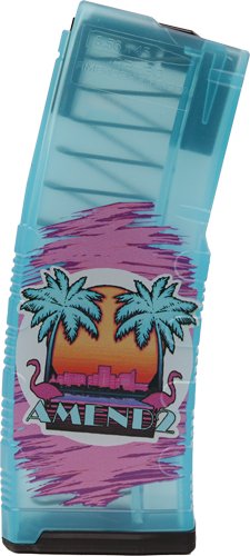AMEND2 AR-15 MAGAZINE 5.56X45 - 30RD POLY MODC TEAL MIAMIVICE