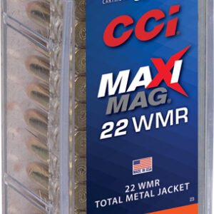CCI MAXI-MAG 22WMR 40GR FMJ - SOLID 1875FPS 50RD 40BX/CS
