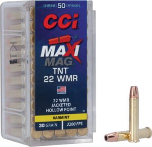 CCI MAXI-MAG 22WMR 30GR TNT - JHP 2200FPS 50RD 40BX/CS