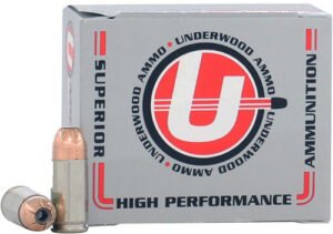 UNDERWOOD 9MM LUGER +P+ 124GR - JHP 20RD 10BX/CS