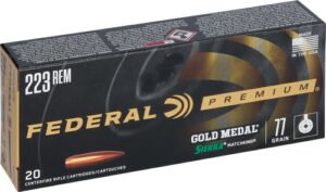 FEDERAL GOLD MEDAL 223 REM - 77GR MATCHKING 20RD 10BX/CS
