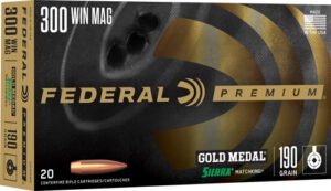 FEDERAL GOLD MEDAL 300 WIN MAG - 190GR MATCHKING 20RD 10BX/CS