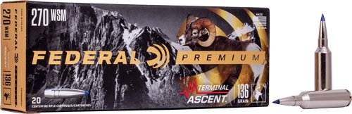 FEDERAL 270 WSM 136GR TERMINAL - ASCENT 20RD 10BX/CS