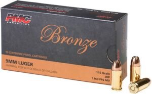 PMC 9MM LUGER 115GR JHP - 50RD 20BX/CS