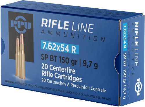 PPU 7.62X54R 150GR JSP - 20RD 10BX/CS