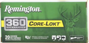 REMINGTON 360 BUCKHAMMER 200GR - CORE-LOKT SP 20RD 10BX/CS