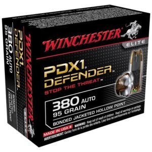 WINCHESTER SUPREME ELITE 380 - ACP 95GR PDX1 DEF 20RD 10BX/CS