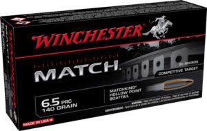 WINCHESTER MATCH 6.5 PRC - 140GR BTHP 20RD 10BX/CS