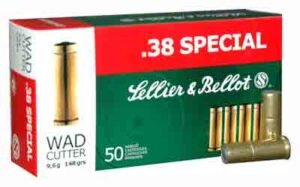 S&B 38 SPECIAL 148GR LEAD - WADCUTTER 50RD 24BX/CS