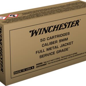 WINCHESTER SERVICE GRADE 9MM - LUGER 115GR FMJ 50RD 10BX/CS