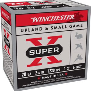 WINCHESTER SUPER-X 20GA 2.75" - 1OZ #6 1220FPS 25RD 10BX/CS