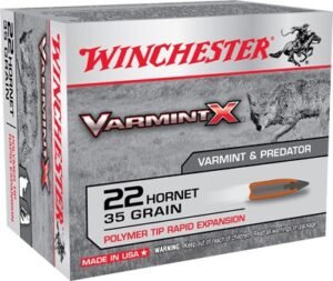 WINCHESTER VARMIT-X 22 HORNET - 35GR VARMINTER-X 20RD 10BX/CS