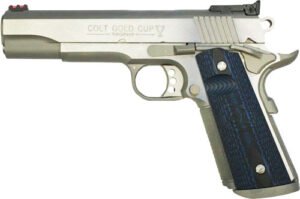 COLT GOLD CUP TROPHY 45ACP 5" - 8RD STAINLESS BLUE G10 GRIPS