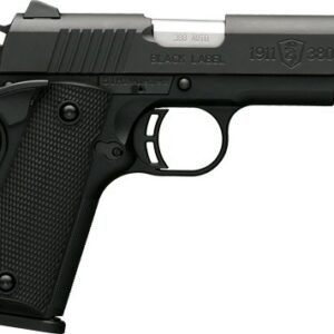 BROWNING 1911-380 BLACK LABEL - COMPACT 3.62"FS 8RD BLACK/SYN