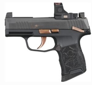 SIG P365 ROSE 380ACP W/ROMEO- - RS (2)10RD MAN SAFETY BLACK