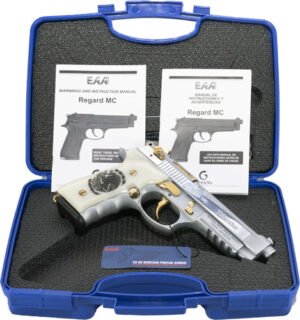 GIRSAN REGARD LIBERADORE II - 9MM GOLD/CHROME ENGR.18-SHOT