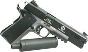 GERMAN SPORT 1911 AD-OPS 22LR - 5" BLACK/GREY 10RD W/RAIL