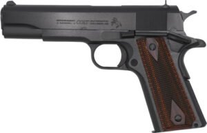 COLT GOVERNMENT 1911 38 SUPER - 5" 9RD BLUED ROSEWOOD