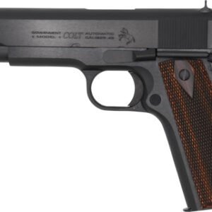 COLT GOVERNMENT 1911 38 SUPER - 5" 9RD BLUED ROSEWOOD