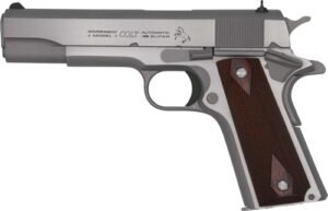 COLT GOVERNMENT 1911 38 SUPER - 5" 9RD STAINLESS ROSEWOOD