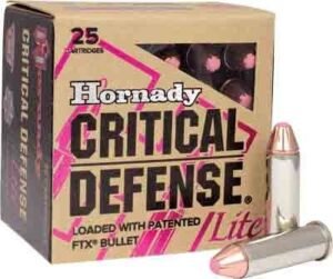 HORNADY CRITICAL DEFENSE LITE - 9MM LUGER 100GR FTX 25RD 10B/C