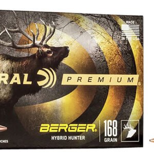 Federal P308BCH1 Premium  308Win 168gr Berger Hybrid Hunter 20 Per Box/10 Case