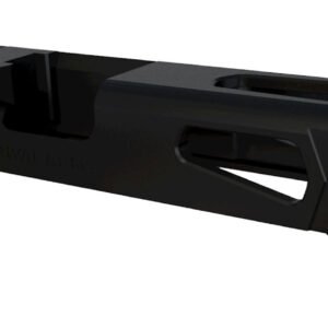 Rival Arms RA10G105A Precision Slide A1 QPQ Black 17-4 Stainless Steel with Front/Rear Serrations & Doctor Optic Cut for Glock 17 Gen3