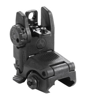 Magpul MAG248-BLK MBUS Sight Rear Black Folding for AR-15/M16