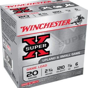 Winchester Ammo XU206 Super X Game Load 20Gauge 2.75" 7/8oz 6Shot 25 Per Box/10 Case