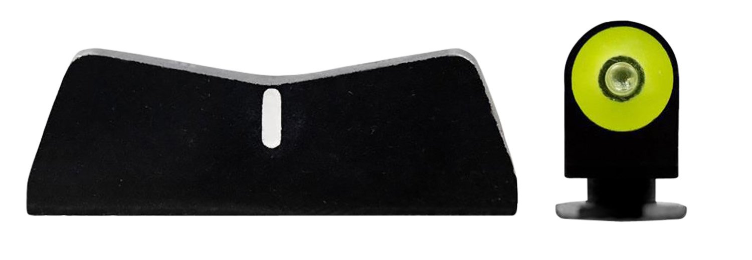 XS Sights GL0011P3Y DXT2 Big Dot Night Sights fits Glock Green Tritium Yellow Outline Front Sight/Black Frame