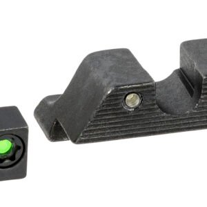 Trijicon 601102 DI Night Sight Set Green Tritium/Fiber Optic/Black Outline Front, Green Tritium Rear, Black Frame, Fits Most Glock *Does Not Fit MOS