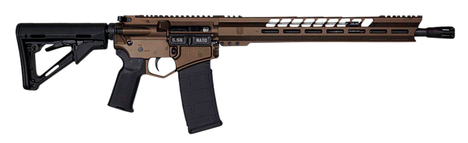 Diamondback DB1731K071 DB15 5.56x45mm NATO 16" 30+1 Midnight Bronze Adjustable Magpul CTR Stock Black Magpul MOE K2 Grip with Black Gold Lower