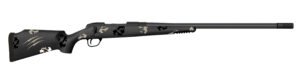 Fierce Firearms FCTRG65PRC22BBO CT Rage  6.5 PRC Caliber with 3+1 Capacity, 22" Carbon Fiber Barrel, Black Cerakote Metal Finish & Blackout Camo Fixed Fierce Tech C3 Stock, Right Hand (Full Size)