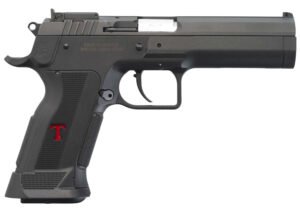 Tanfoglio IFG TFSTOCK3P9 Stock III  Full Size 9mm Luger 16+1, 4.44" Black Polygonal Rifled Barrel, Black Serrated Slide, Black Polymer Frame w/Beavertail, Black Polymer Grip