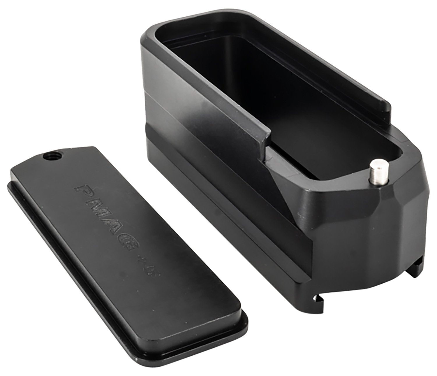 Shield Arms SAMEPMAG5BLK Magazine Extension 5rd Compatible w/ Magpul PMAG Gen M3 Black Anodized Aluminum