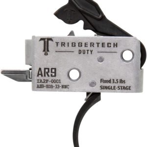 TriggerTech AH9SDB33NNC Duty  Curved Trigger Single-Stage 3.50 lbs Draw Weight Fits AR-9