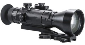 AGM Global Vision 15WP4423474111 Wolverine Pro-4 3APW Night Vision Rifle Scope Matte Black 4x70mm Gen 3 Auto-Gated White Phosphor Illuminated Red Chevron w/Ballistic Drop Reticle
