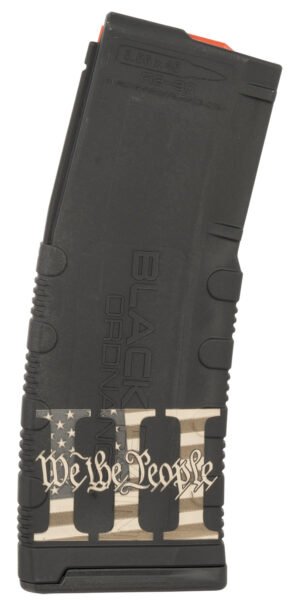 Black Rain Ordnance MAG303PERCENT Magazine 30rd 223 Rem/5.56 NATO We The People Engraving Fits AR-15 Platform