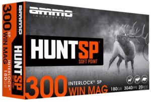 Ammo Inc 300WM10SPA20 Hunt 300Win 180gr Soft Point 20 Per Box/10 Case
