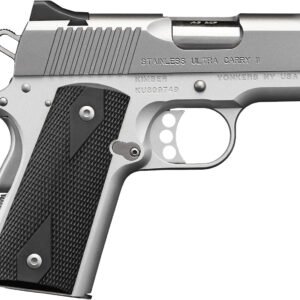 Kimber Mfg.,inc 3200062CA Stainless Ultra Carry II (CA) 45 ACP 7+1 3" Satin Silver Steel Slide Black Synthetic Double Diamond Checkering Grip