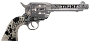 Traditions SAT73132FT 1873 45 Long Colt 6rd 5.50" Nickel White PVC Grip