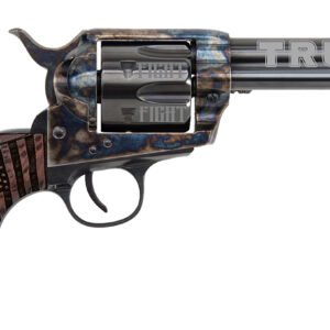 Traditions SAT73002FT 1873 Trump-Fight 45 Long Colt 6 Shot 4.75" Blued "Trump" w/Engraved Barrel, "Fight" Engraved Cylinder, Color Case Hardened Steel Frame, Walnut w/Trump Design Grip, Exposed Hammer