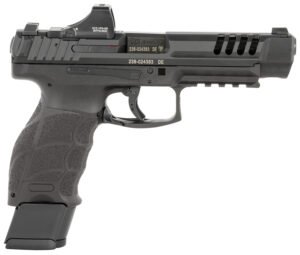HK 81001159 VP9L SCS 9mm Luger 15+1 5" Black Polygonal Rifled Barrel, Long/Lightening Cuts/Optic Cut SCS Steel Slide, Polymer Frame w/Picatinny Rail, Black Interchangeable Backstrap Grip