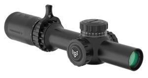 Swampfox Optics THK16241GB Tomahawk II Black 1-6x24mm 30mm Tube BDC Green Reticle