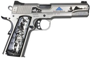 Cnc Firearms CNCFOLDSHONOR Folds Of Honor  Limited Edition 45 ACP 7+1 5" Match Grade Barrel, Engraved/Serrated Stainless Steel Slide, Stainless Steel Frame w/Beavertail, Scenic Aluminum Grip