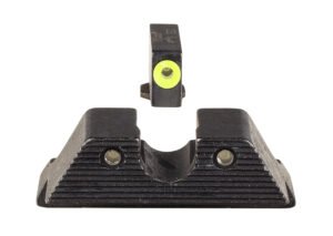 Trijicon 600845 HD XR Night Sight Set Green Tritium/Yellow Outline Front, Green Tritium Rear, Black Frame, Fits Glock/48/43/43X/43E Excludes MOS