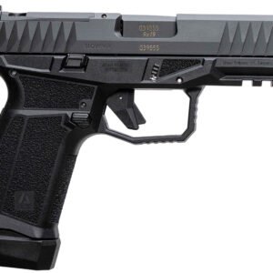 AREX 815537024074 Delta M Gen2 Compact Frame 9mm Luger 15+1 4" Black Steel Barrel, Black Nitride Steel Optic Cut/Serrated Slide, Black Polymer Frame w/Picatinny Rail, Black Stippled Grip, Ambidextrous