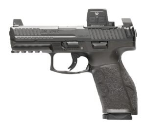 HK 81001357 VP9A1 X w/Optic Full Size Frame 9mm Luger 15+1 4.09" Black Barrel, Black Steel Serrated w/Optic Slide, Black Polymer Frame w/Picatinny Rail, Textured Grip, Vortex CCW