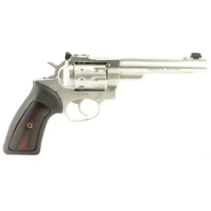 RUGER GP100 22LR REV 5.5" STS RBR WOOD GRP FO ADJ SGHT