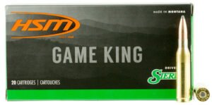 HSM 7MM088N Game King 7mm-08 Rem 150 gr Sierra GameKing Spitzer Boat Tail 20 Per Box/ 25 Case
